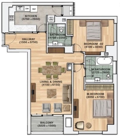 Sea View Apartment For Rent in Cinammon Life Residence Tower